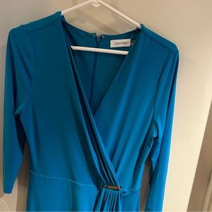 Calvin Klein turquoise dress